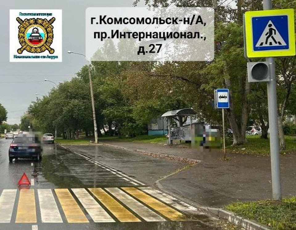 В Комсомольске-на-Амуре за день произошло два наезда на пешеходов на переходах Фото: ГАИ Комсомольска