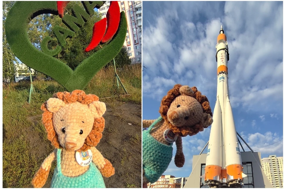 В Самару прибыл необычный гость — Лева-путешественник. Фото: предоставлено «Комсомолке».