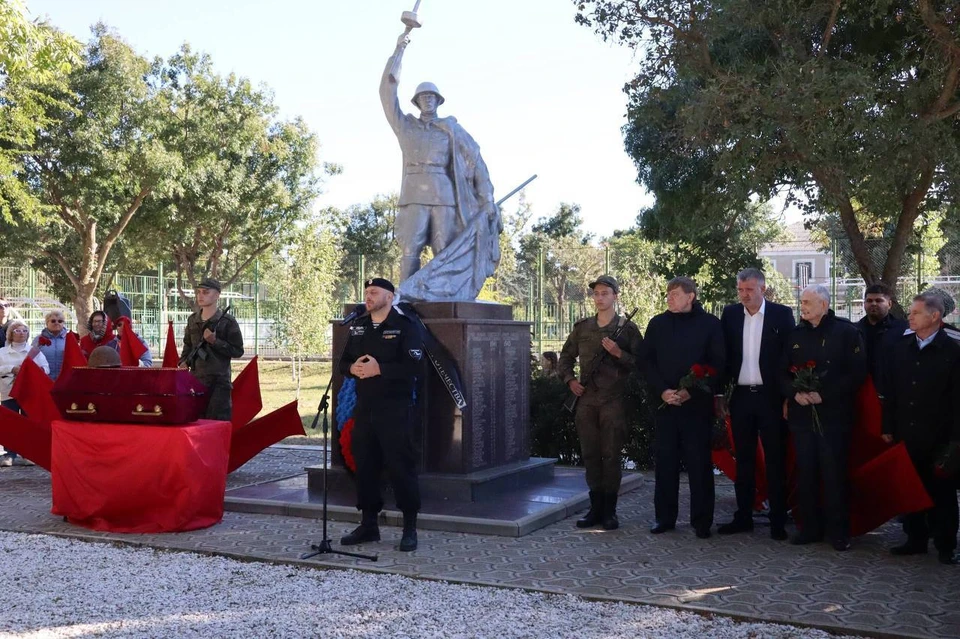 В Анапе перезахоронили останки трех красноармейцев Фото: пресс-служба администрации Краснодарского края
