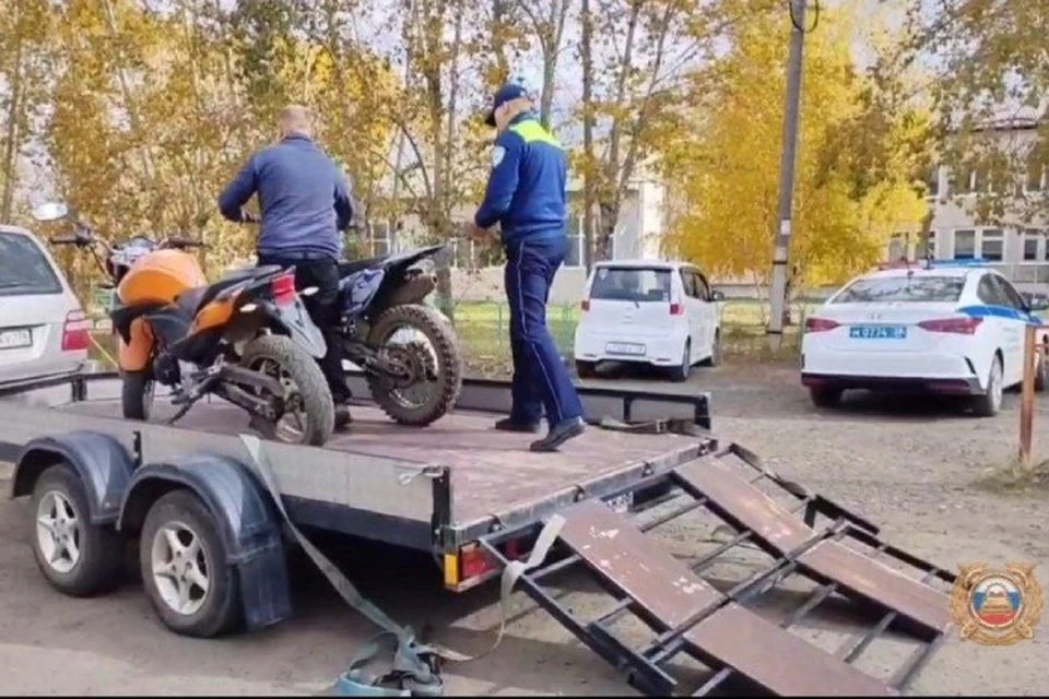 В Братском районе родителей юных мотоциклистов привлекли к ответственности