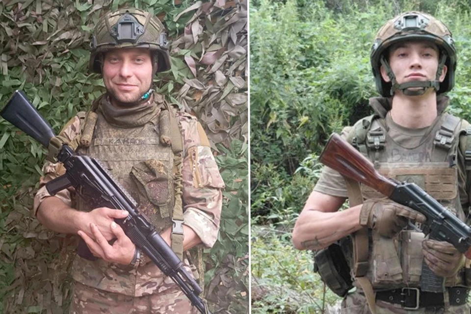 Старший сержант Павел Метельский и Ефрейтор Владислав Леонтьев