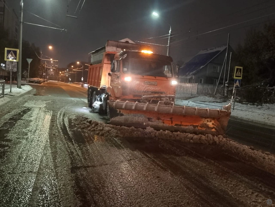 Дорожные работы в Барнауле