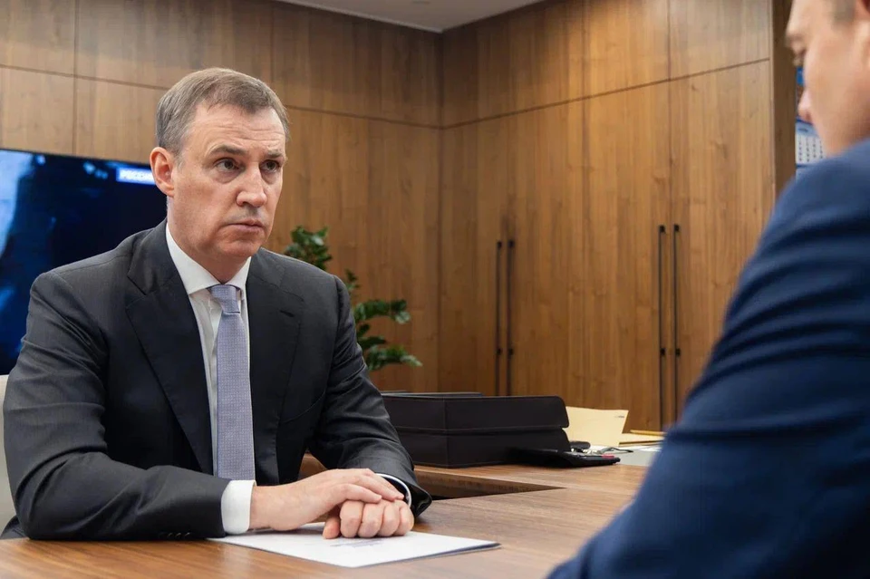 Балицкий обсудил с Патрушевым экологическую ситуацию в регионе. Фото - тг-канал Евгения Балицкого