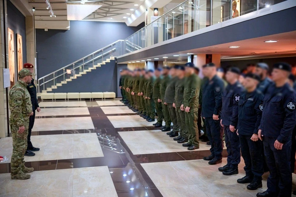 Пушилин вручил медали «За храбрость» личному составу Росгвардии в ДНР. Фото: ТГ/Пушилин