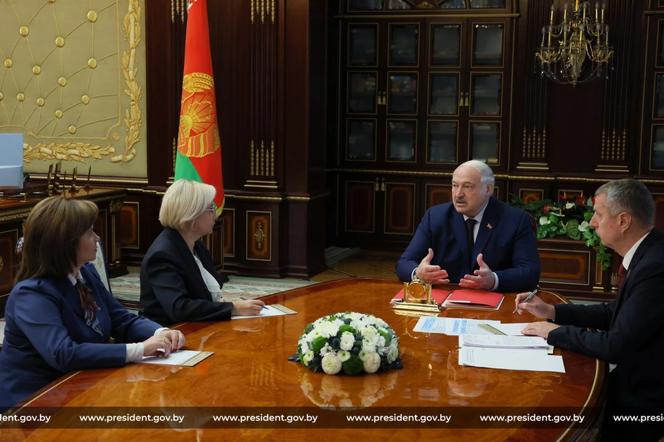 Лукашенко предупредил главу «Камволя» Лугину про последний шанс. Фото: president.gov.by