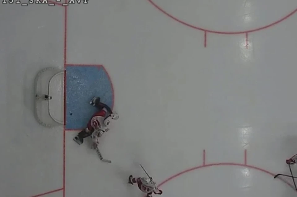 Шайба попала в ворота через дырку в сетке. Фото: скриншот видео