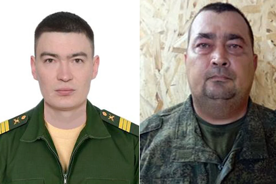 Гвардии сержант Иван БАЖЕНОВ и Сержант Виктор БАРАНЦЕВ