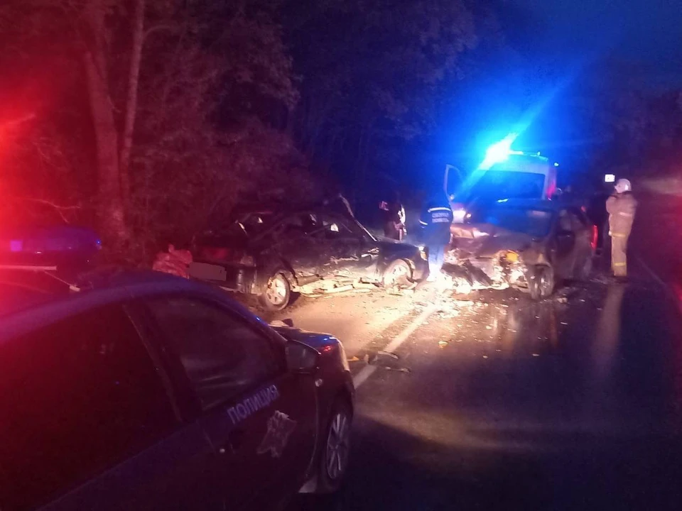 Место ДТП. Фото: МВД Крыма