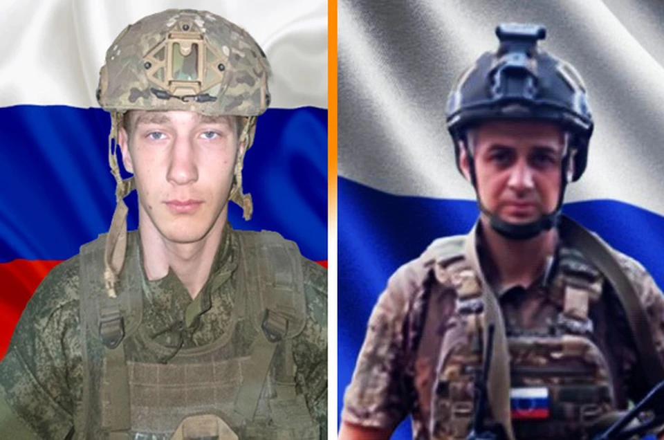 Гвардии рядовой Эдуард Муллаянов и гвардии сержант Сергей Романович