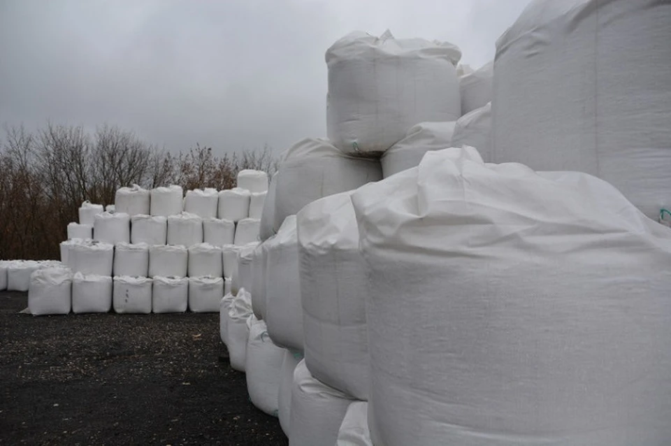 К зиме в Иванове запасут 21 000 тонн песко-соляной смеси и новые реагенты. Фото Администрация Иваново