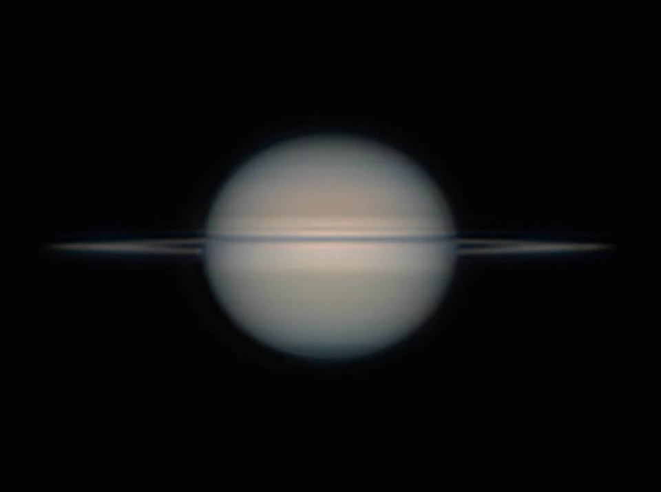 Сатурн повернется к Земле таким образом, что его кольца будут видны практически с ребра / Фото: Николай Вдовин / Роскосмос