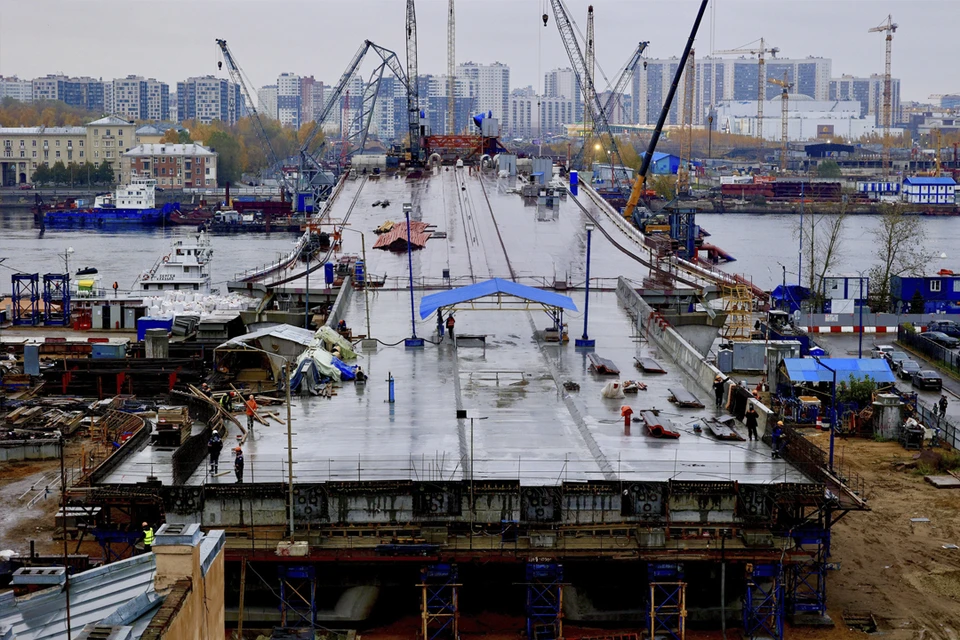 Мост строят быстрее, чем планировалось. Фото: www.gov.spb.ru
