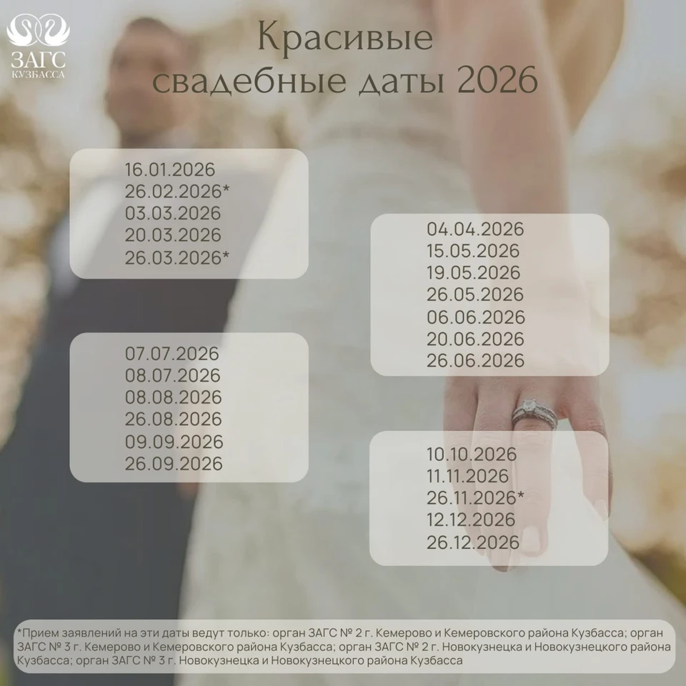 Фото: Управление ЗАГС Кузбасса.