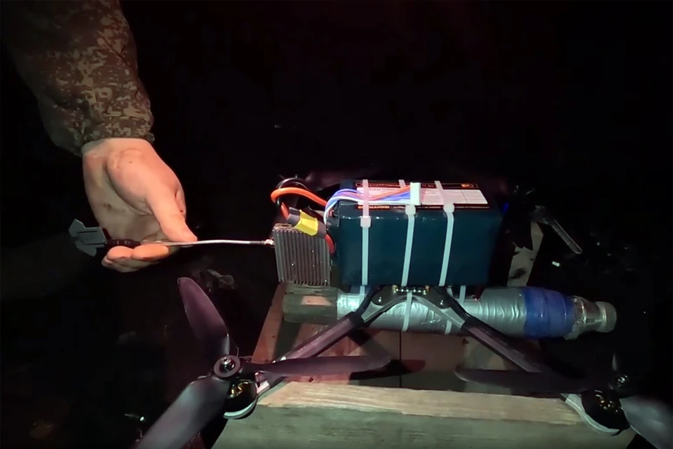 Боевая работа расчета FPV-дронов