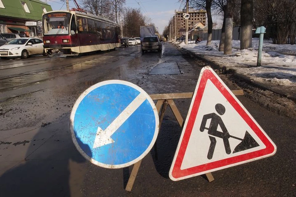 Ремонт трамвайных путей на улице Советской в Туле отложили.