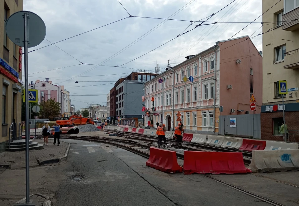 В Нижнем Новгороде продолжается масштабная реконструкция трамвайных путей.