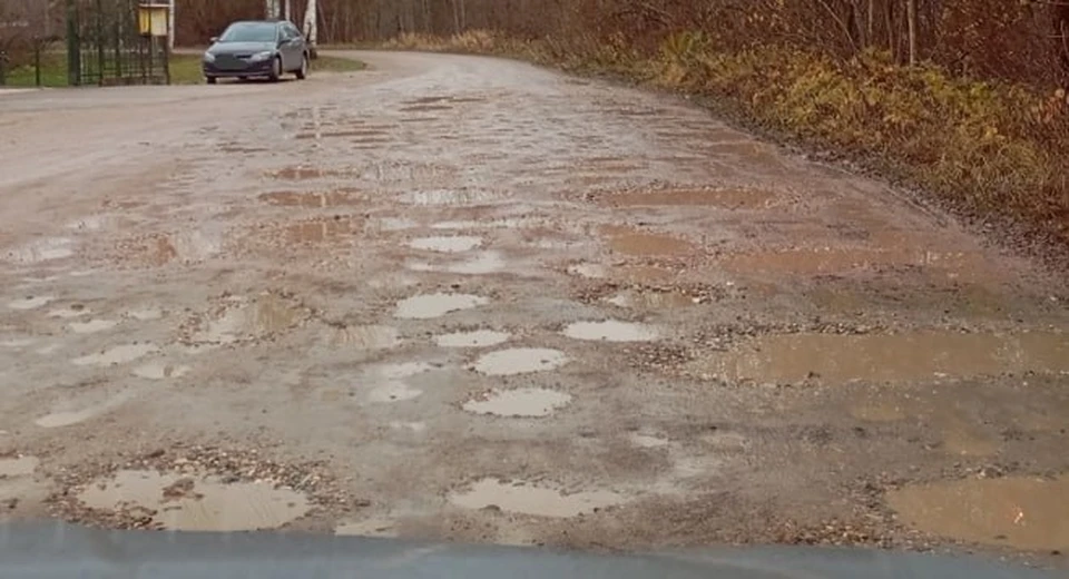 Власти пообещали укрепить дорогу щебнем в деревне Камельгино.