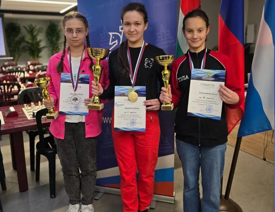 Тульские шахматистки завоевали три медали на первенстве ЦФО в Калуге