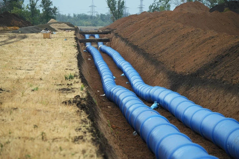 В ДНР раньше срока построили водовод из Павлопольского водохранилища