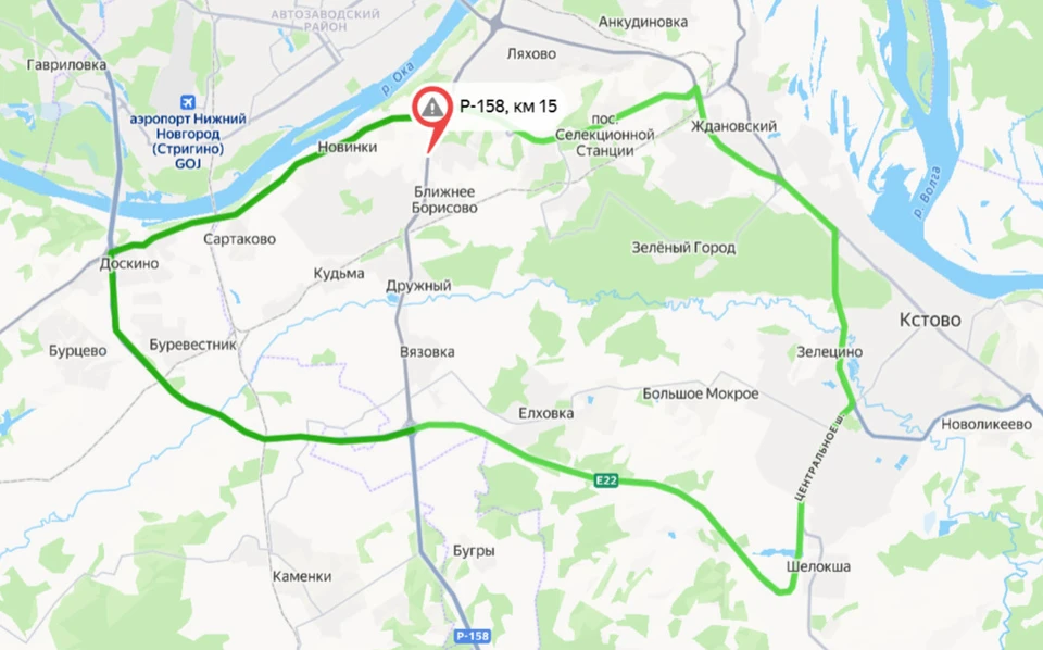 Ночные перекрытия ожидают водителей на трассе Р-158 под Нижним Новгородом. Фото: ФКУ «Упрдор Москва – Нижний Новгород»