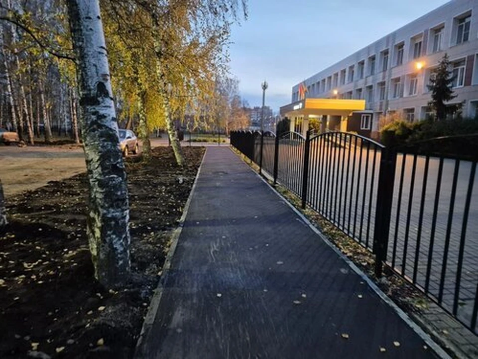 Школьники уже пользуются новой дорожкой