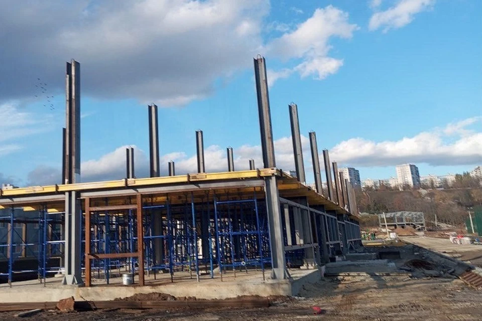 В Мариуполе восстанавливают центр «Воин». Фото: ФАУ «РосКапСтрой»