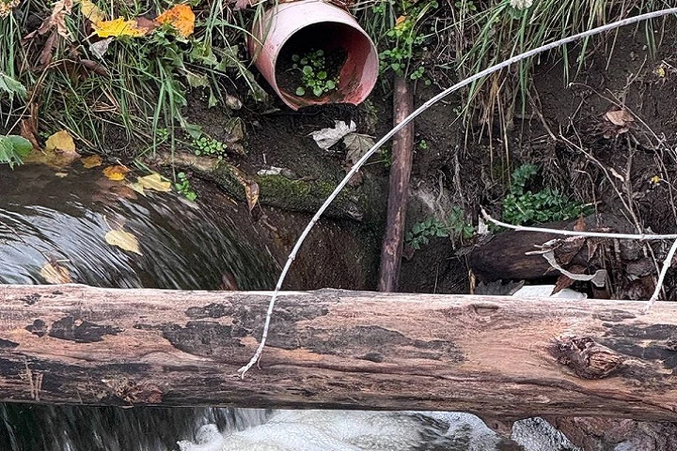 Трубу, выведенную в русло реки, на всякий случай затампонировали. Фото: Минприроды РК