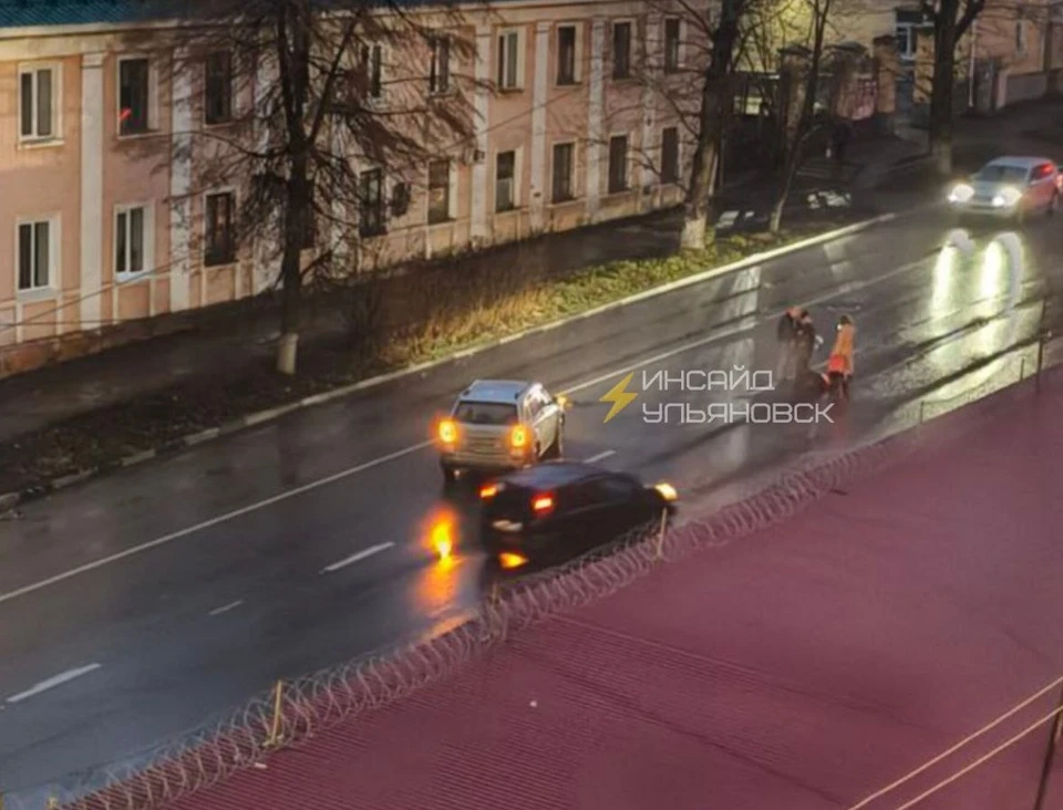 Утром 13 ноября в центре Ульяновска сбили пожилую женщину. Фото: Инсайд Ульяновск