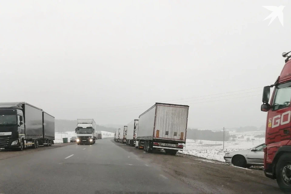 Литовские фуры, застрявшие в Беларуси, начали выезжать в Литву. Снимок носит иллюстративный характер. Фото: архив «КП»