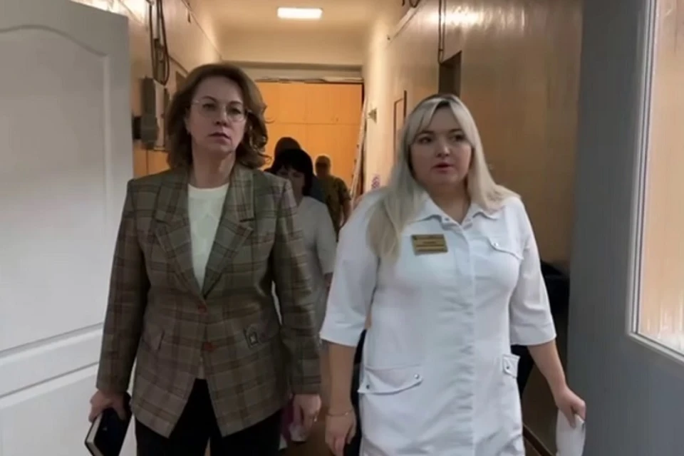 Вице-премьер ДНР оценила работу роддома в Макеевке. Фото: ТГ/Толстыкина