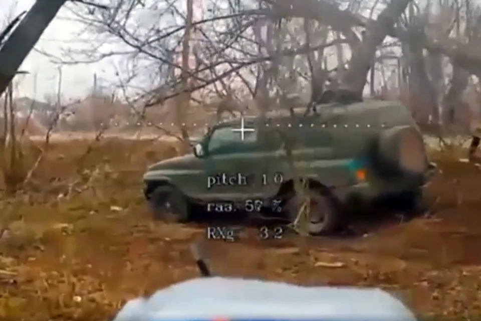 Уничтожение автомобильной техники и укрытий ВСУ