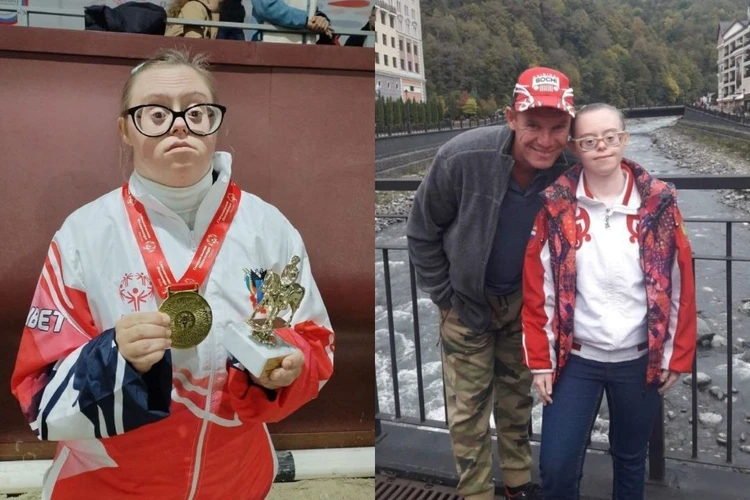 «Он бы мной гордился!»: Чемпионка России с синдромом Дауна привезла медаль на могилу отца, умершего у нее на руках