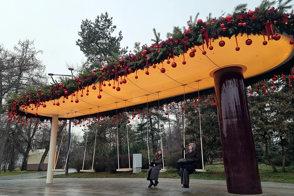 Можно весь день кататься на качелях-кольцах и смотреть на волшебные цветы