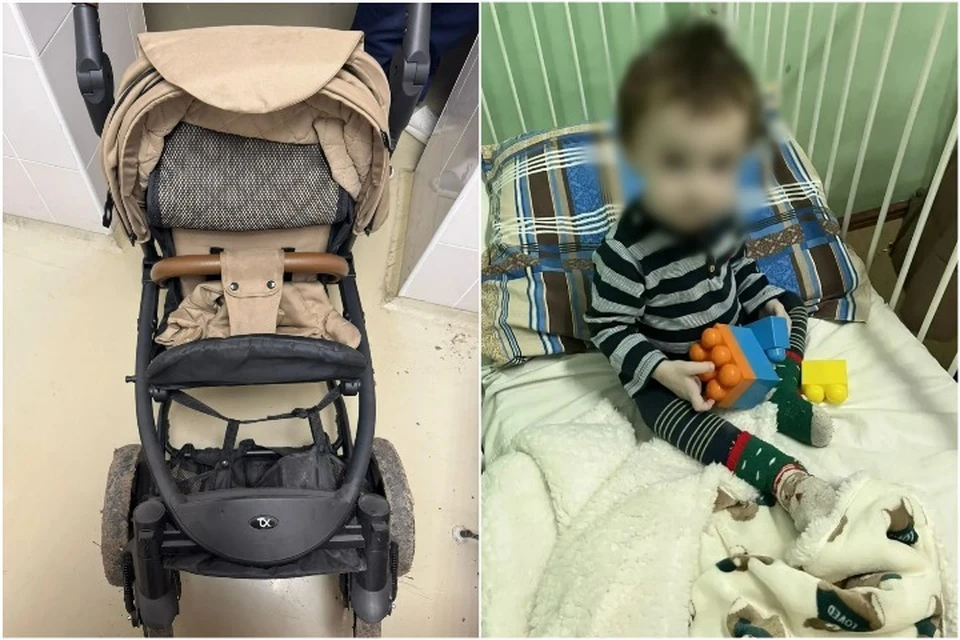 Коляску с малышом нашли в подъезде многоквартирного дома. Фото: читатель "КП".