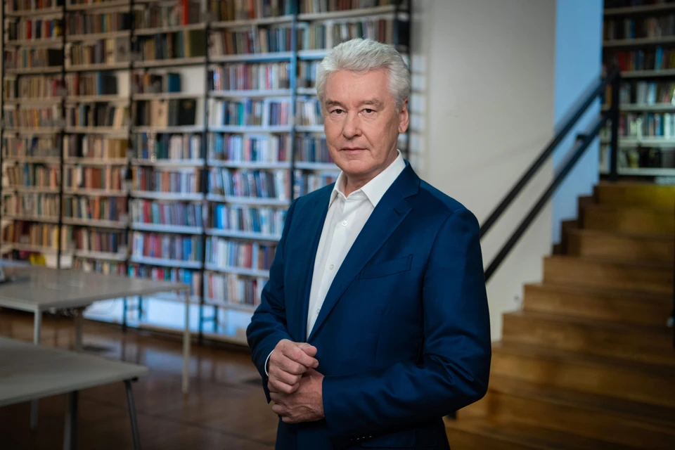 Мэр Москвы ответил на актуальные вопросы горожан в прямом эфире телеканалов «ТВ Центр» и «Москва 24». Фото: пресс-служба мэра Москвы