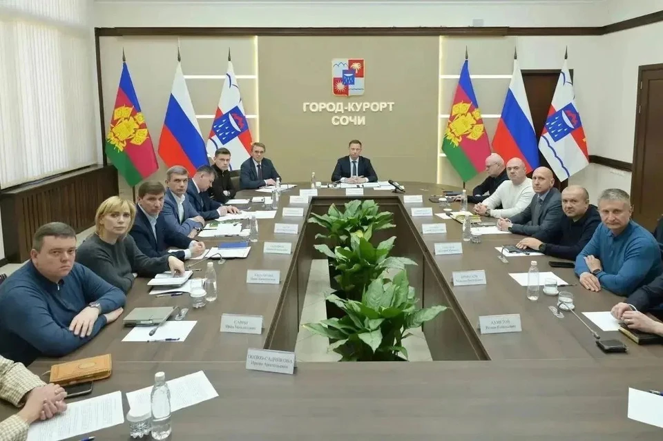 Глава региона начал прямую линию с анализа экономических итогов года. Фото: t.me/officialsochi