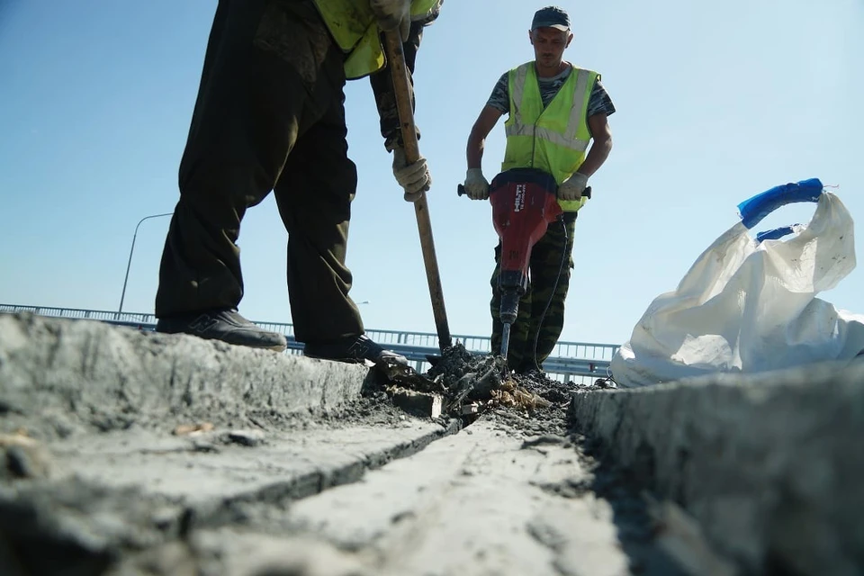Ремонт мостов проходил в Аксайском районе.