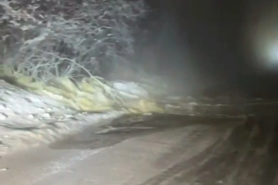 Проезд по трассе «Амга» временно затруднен из-за разлива воды