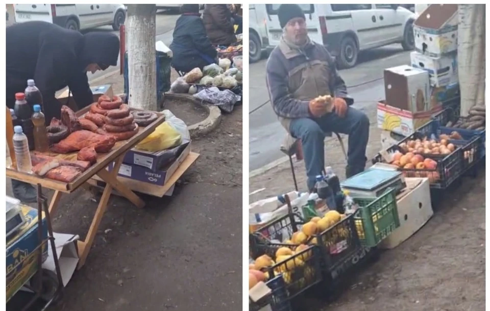 Дожили... покупаем молдавское с тротуаров. Фото: Коллаж "КП"