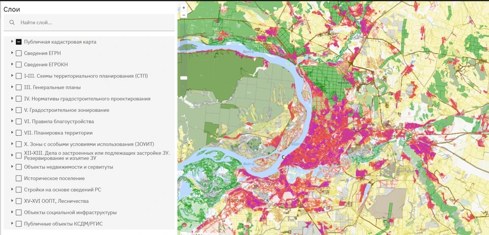 Пользователи смогут воспользоваться сервисом. Скриншот: https://gisogd.samregion.ru/ws/map/