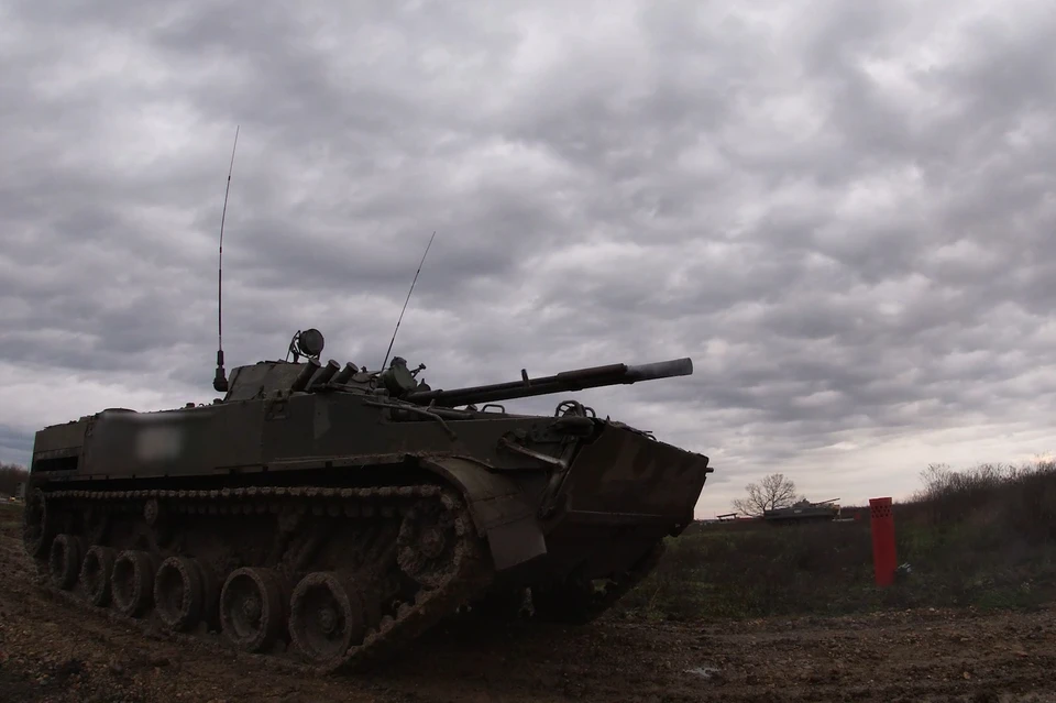Новобранцы учатся вести бой на БМП-3. Фото: пресс-служба Южного военного округа