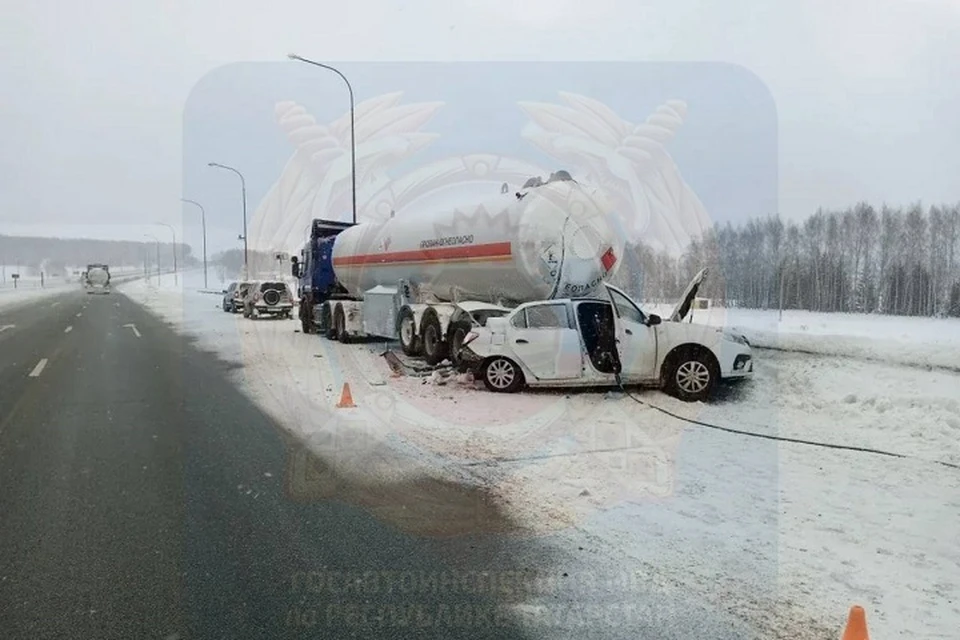 Место происшествия. Фото: ГИБДД Татарстана