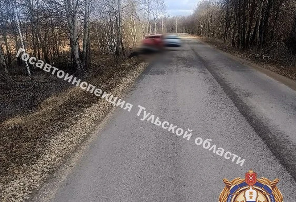 В Узловском районе водитель автомобиля «ВАЗ» без прав съехал в кювет.