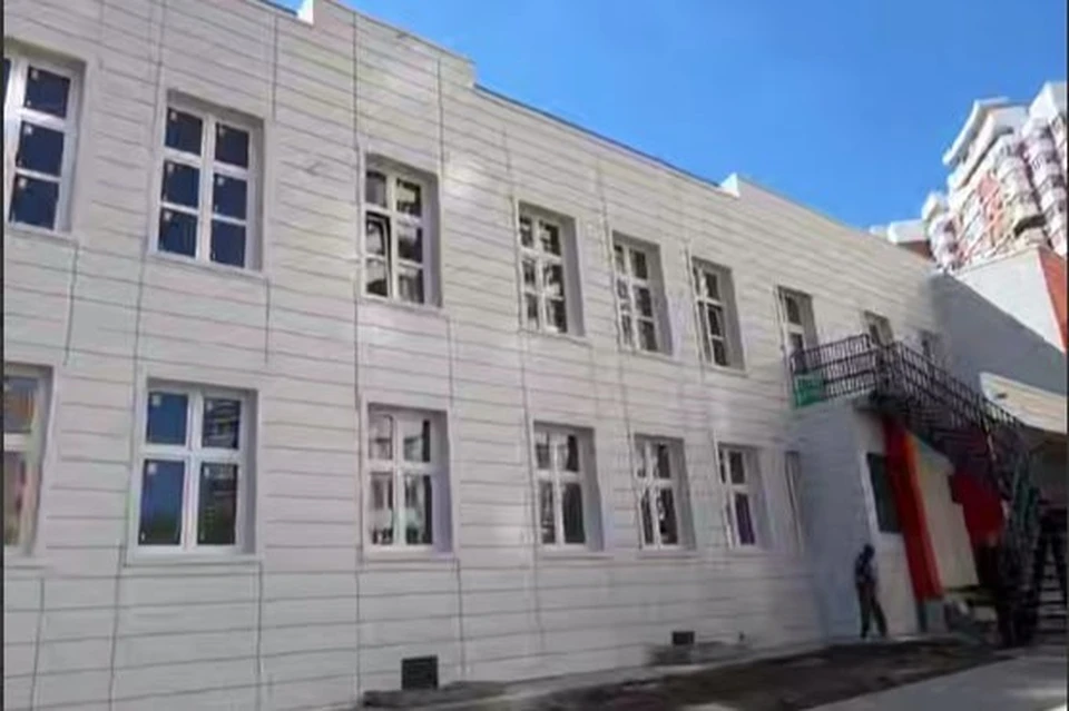Детский сад в Юбилейном микрорайоне Краснодара готов более чем на 80%. Фото: t.me/emnaumov