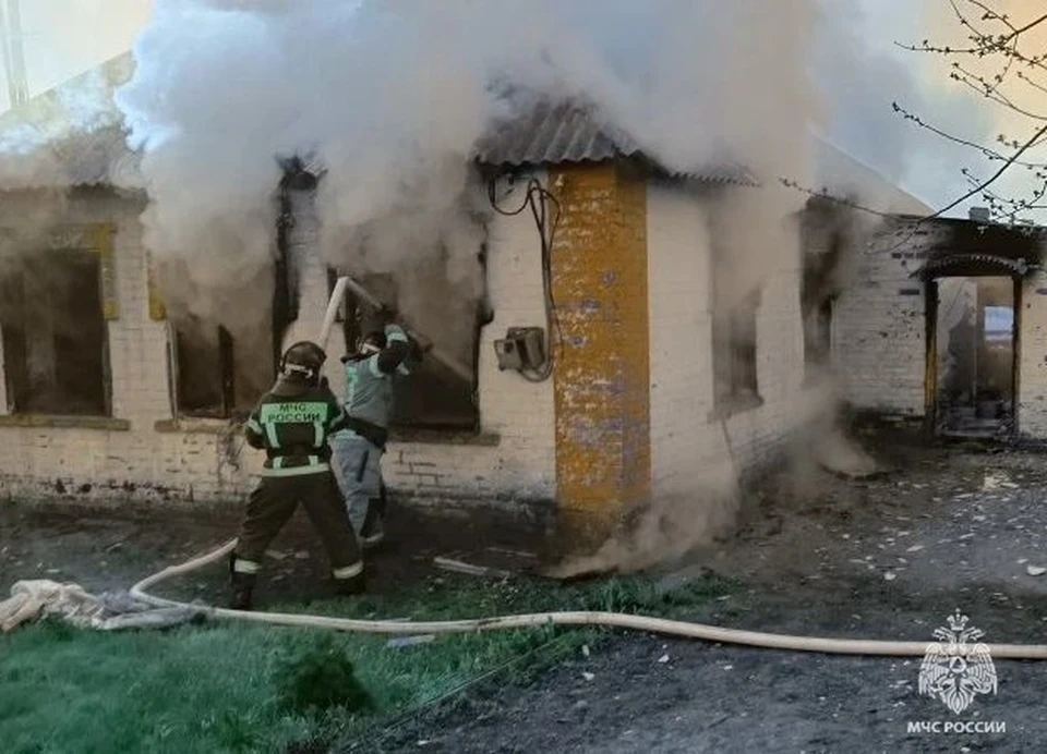 Пожар произошел в частном доме. Фото - МЧС Запорожской области