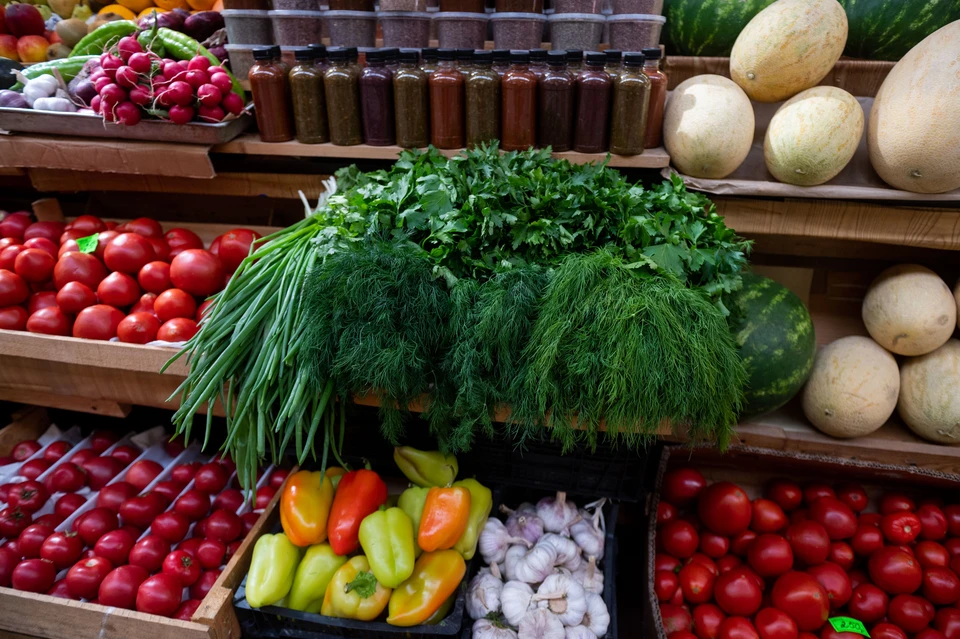Продукция от местных фермеров.