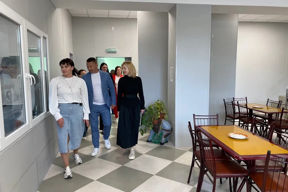 В Красненской школе открыли после ремонта пищеблок Фото: ЕР
