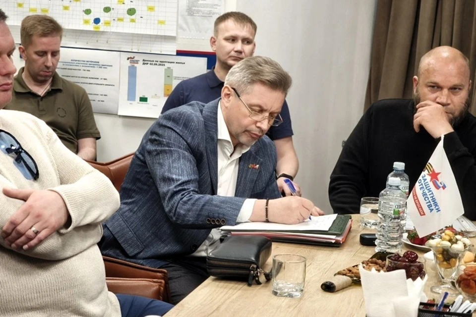ДНР с рабочим визитом посетила делегация Госфонда «Защитники Отечества». Фото: Филиал фонда «Защитники Отечества» в ДНР