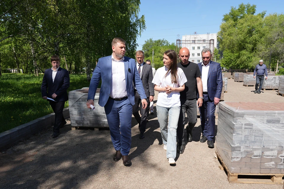 В парке «Гвардейский». Фото: пресс-служба мэрии