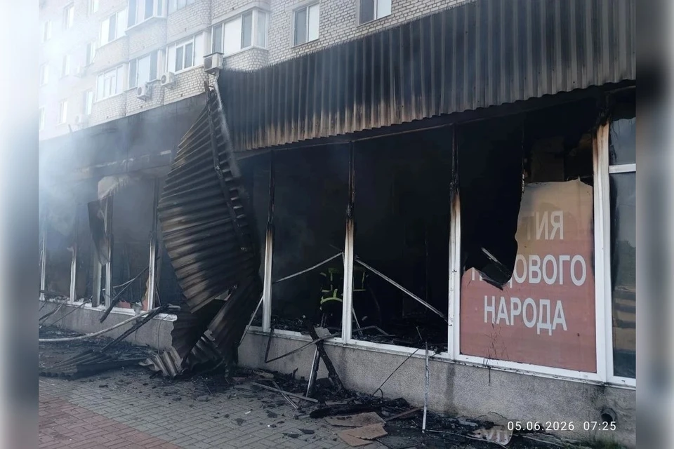 Бомбежки ВСУ вызывают большие разрушения в Энергодаре. Фото: тг-канал Максима Пухова